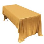 Sequin Dots Polyester 60"x126" Rectangle Tablecloth Shimmering Gold - Wrinkle Free & Sparkling Table Cover for Stylish Event Decor - Bell Racket Store