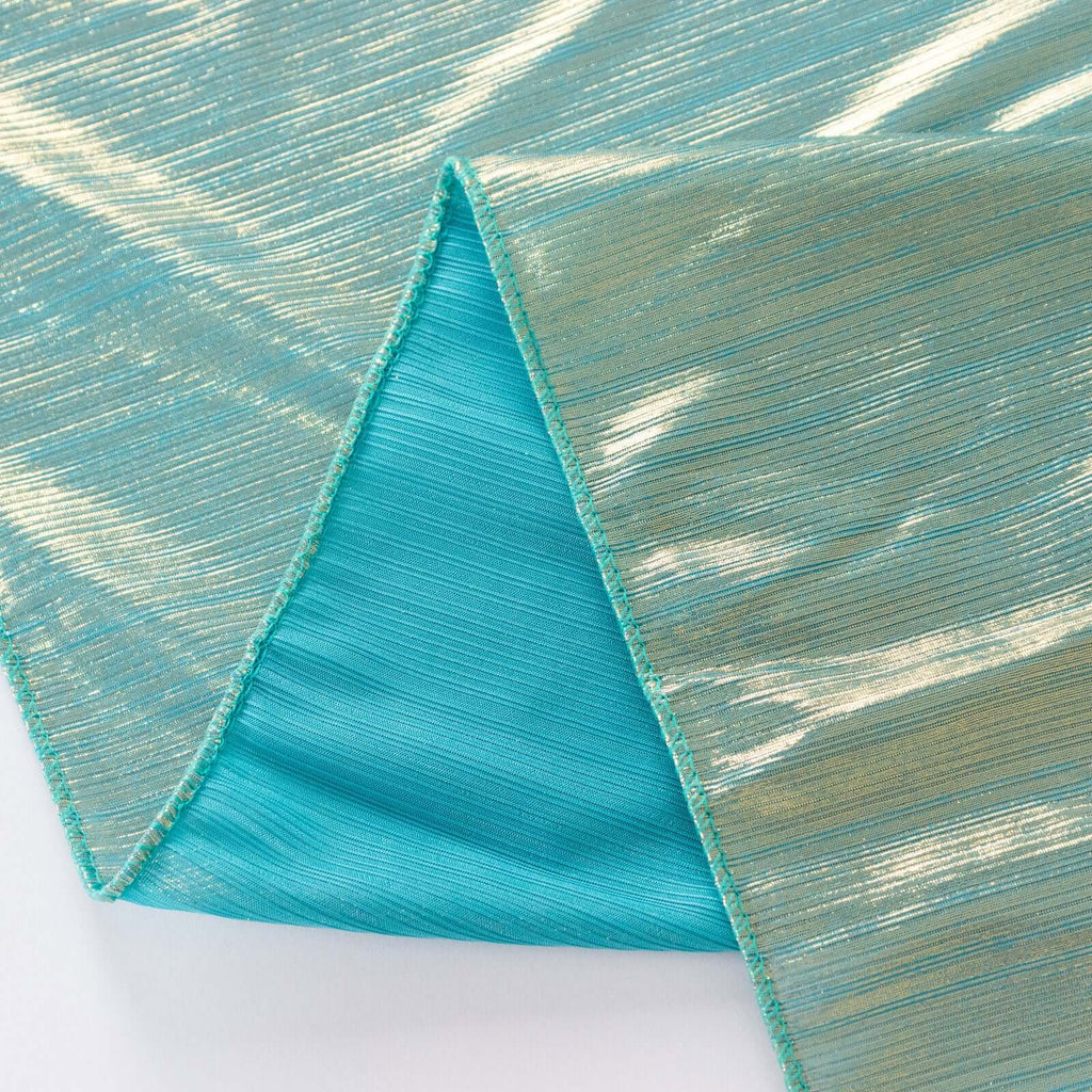 Sequin Dots Polyester 60"x126" Rectangle Tablecloth Shimmering Turquoise - Wrinkle Free & Sparkling Table Cover - Bell Racket Store