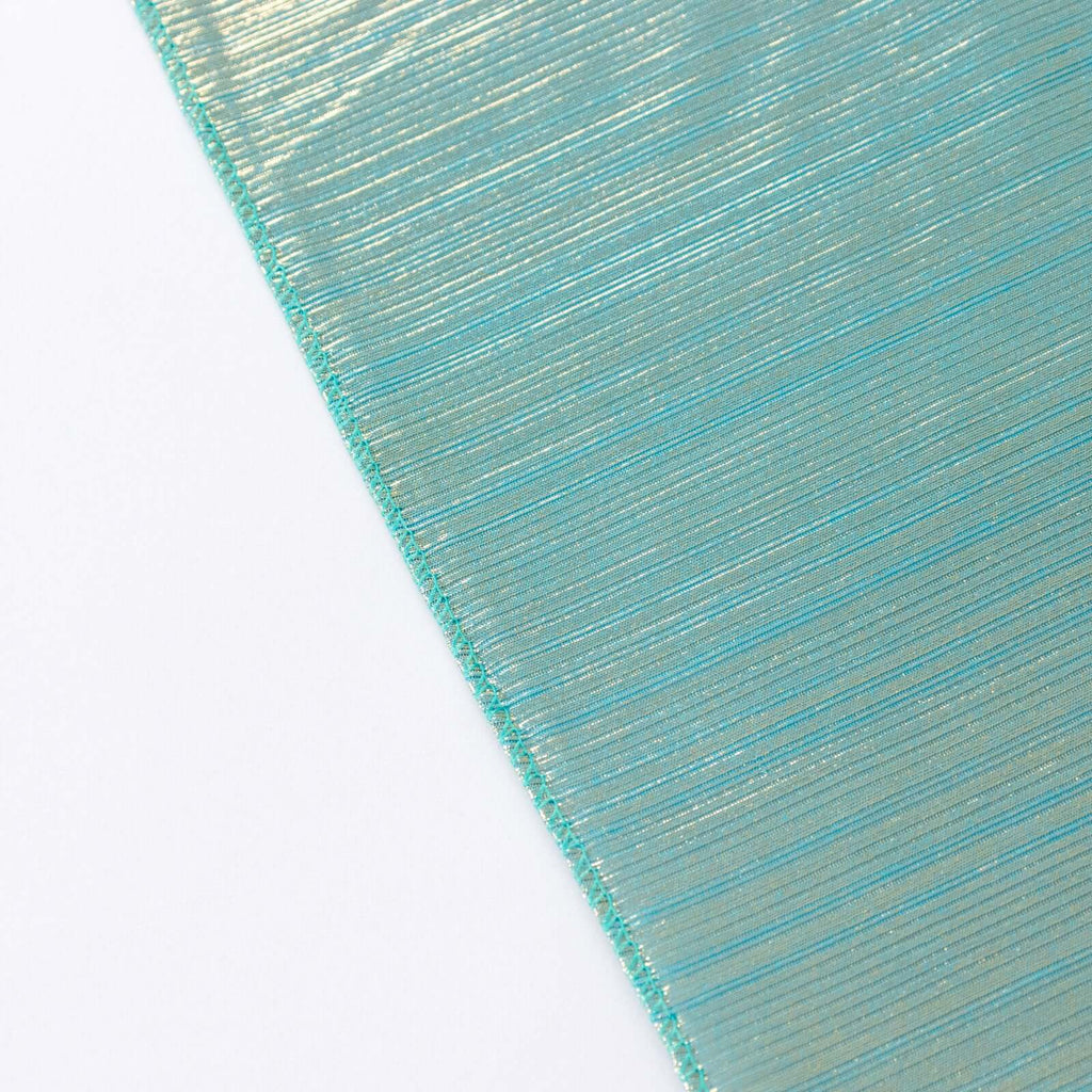 Sequin Dots Polyester 60"x126" Rectangle Tablecloth Shimmering Turquoise - Wrinkle Free & Sparkling Table Cover - Bell Racket Store