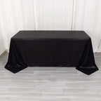 Sequin Dots Polyester 90"x132" Rectangle Tablecloth Shimmering Black - Seamless, Glittering & Wrinkle Free Table Cover - Bell Racket Store