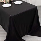 Sequin Dots Polyester 90"x132" Rectangle Tablecloth Shimmering Black - Seamless, Glittering & Wrinkle Free Table Cover - Bell Racket Store