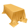 Sequin Dots Polyester 90"x132" Rectangle Tablecloth Shimmering Gold - Seamless, Glittering & Wrinkle Free Table Cover for Stylish Event Decor - Bell Racket Store
