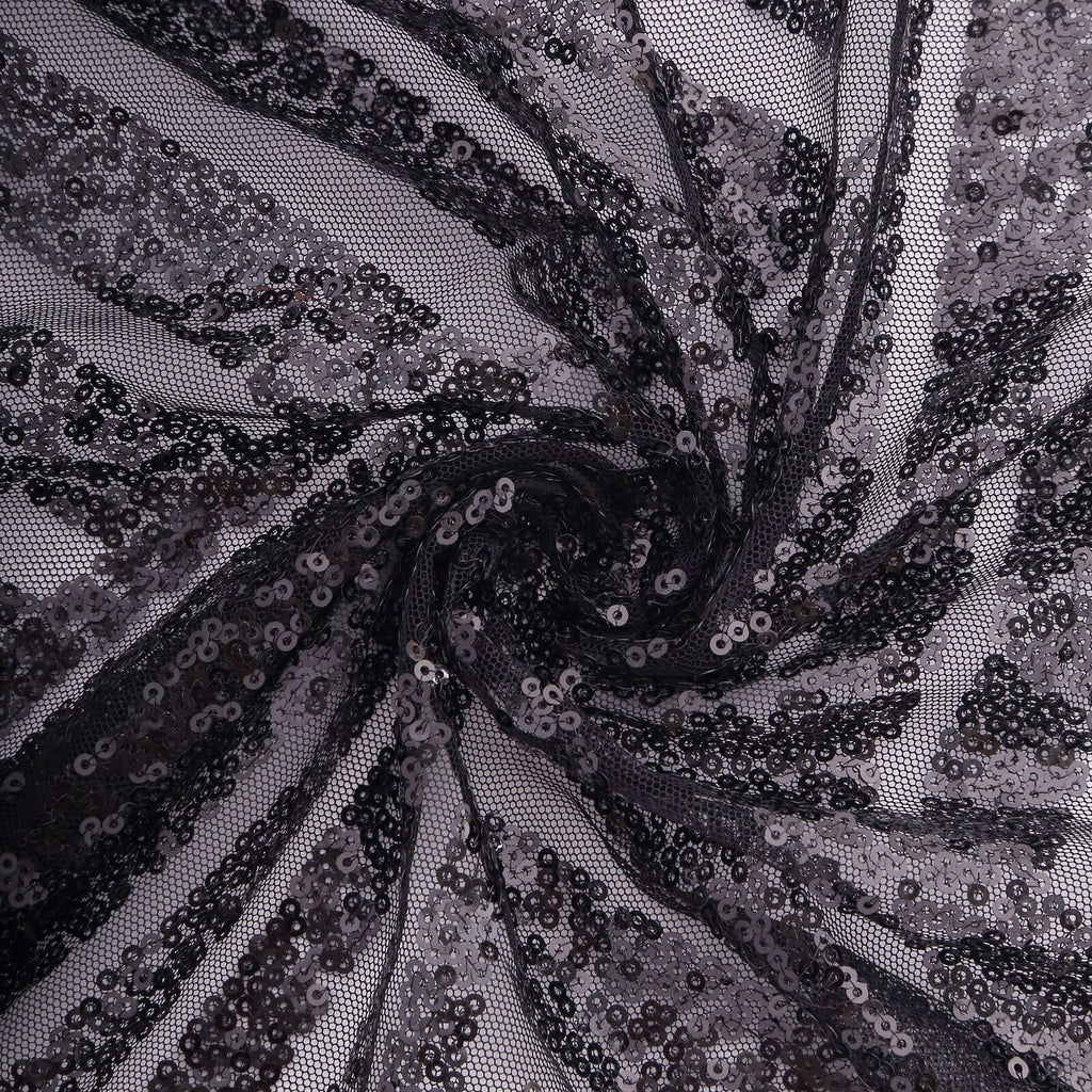 Sequin Napkins 20"x20" Black - Diamond Pattern Reusable Napkin - Bell Racket Store