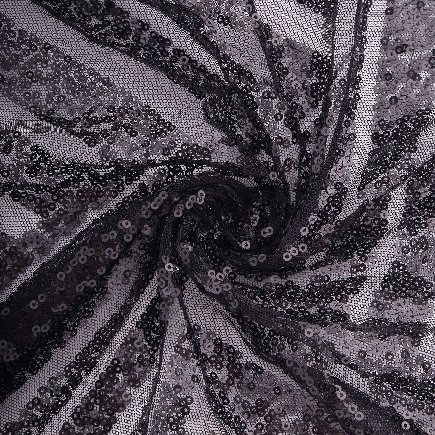 Sequin Napkins 20"x20" Black - Diamond Pattern Reusable Napkin - Bell Racket Store