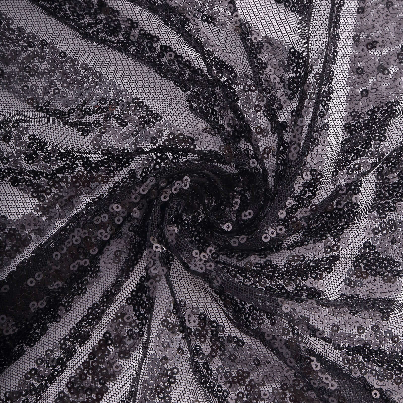 Sequin Napkins 20"x20" Black - Diamond Pattern Reusable Napkin - Bell Racket Store