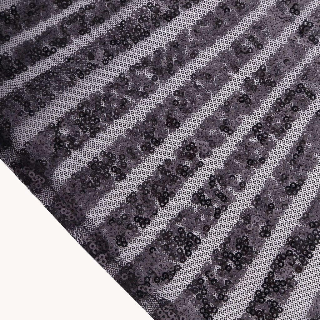 Sequin Napkins 20"x20" Black - Diamond Pattern Reusable Napkin - Bell Racket Store