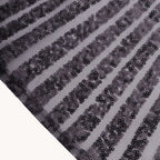 Sequin Napkins 20"x20" Black - Diamond Pattern Reusable Napkin - Bell Racket Store