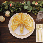 Sequin Napkins 20"x20" Gold - Diamond Pattern Reusable Napkin for Glamorous Table Settings - Bell Racket Store