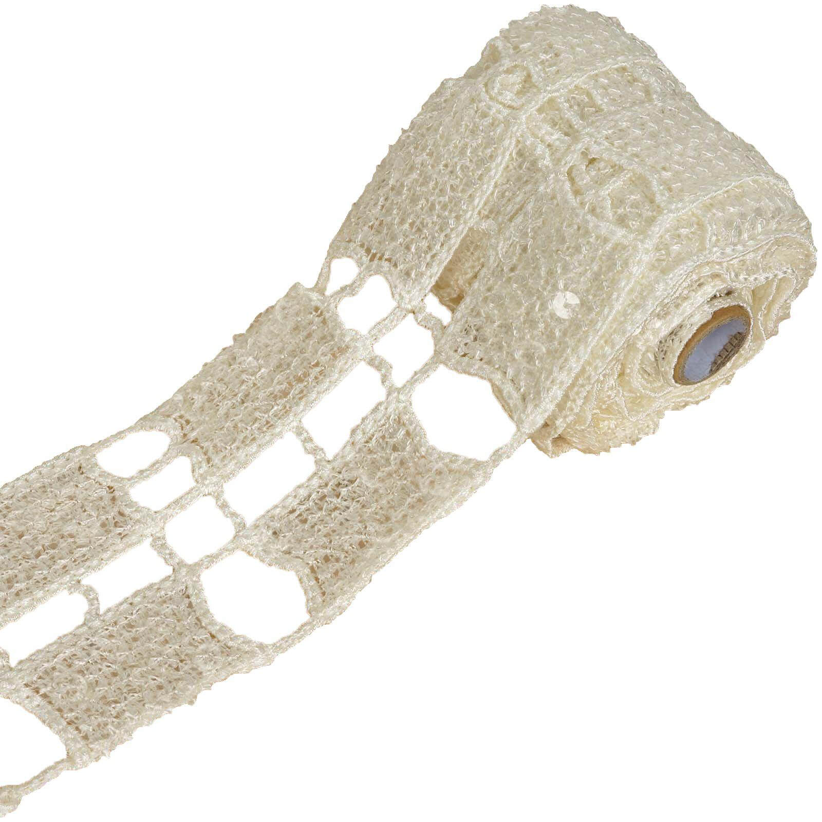 Sequin Stitch Crochet 4" x 5 Yards 1 Bolt White Rectangle Granny Square Afghan Pattern - Clearance SALE - NestOCart