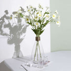 2 Stems 33" Ivory Artificial Silk Poppy Flower Bouquet Bushes