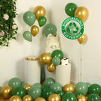 Set of 120 Gold Green Biodegradable Balloon Arch Kit, Extra Strong Eco - friendly Latex Party Balloon Garland - Bell Racket Store