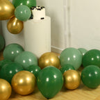 Set of 120 Gold Green Biodegradable Balloon Arch Kit, Extra Strong Eco - friendly Latex Party Balloon Garland - Bell Racket Store