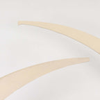 Set of 2 Beige Spandex Half Crescent Moon Backdrop Stand Covers, Custom Fitted Wedding Arch Cover for Curved Arbor Flower Balloon Frame - Bell Racket Store