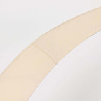 Set of 2 Beige Spandex Half Crescent Moon Backdrop Stand Covers, Custom Fitted Wedding Arch Cover for Curved Arbor Flower Balloon Frame - Bell Racket Store