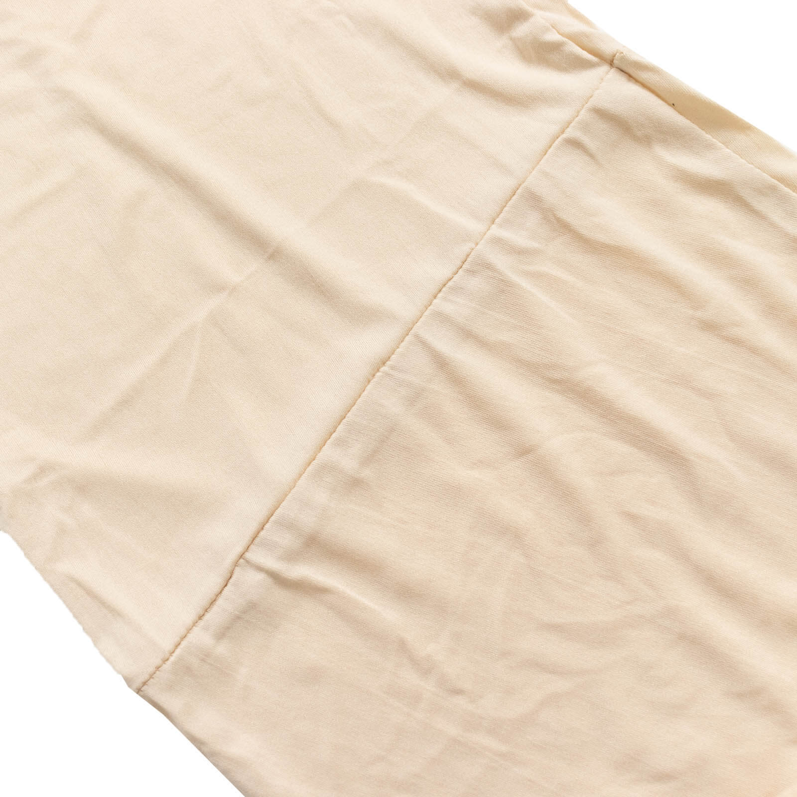 Set of 2 Beige Spandex Half Crescent Moon Backdrop Stand Covers, Custom Fitted Wedding Arch Cover for Curved Arbor Flower Balloon Frame - Bell Racket Store