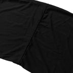 Set of 2 Black Spandex Half Crescent Moon Backdrop Stand Covers, Custom Fitted Wedding Arch Cover for Curved Arbor Flower Balloon Frame - Bell Racket Store