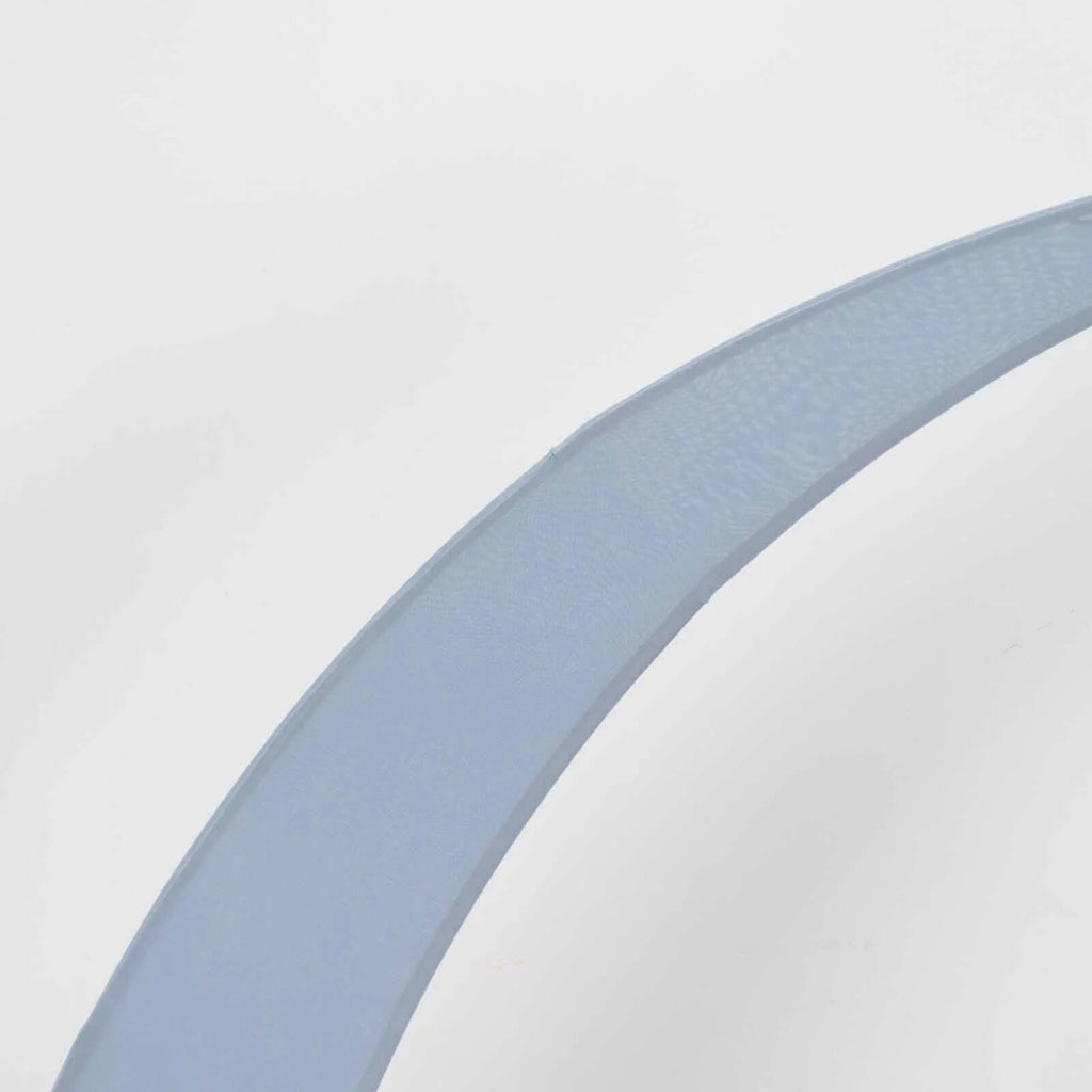 Set of 2 Dusty Blue Spandex Half Crescent Moon Backdrop Stand Covers, Custom Fitted Wedding Arch Cover for Curved Arbor Flower Balloon Frame - Bell Racket Store