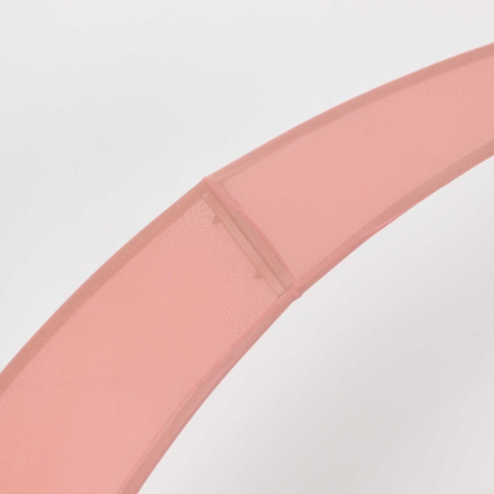 Set of 2 Dusty Rose Spandex Half Crescent Moon Backdrop Stand Covers, Custom Fitted Wedding Arch Cover for Curved Arbor Flower Balloon Frame - Bell Racket Store