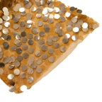 Set of 2 Gold Big Payette Sequin Backdrop Stand Cover for Half Crescent Moon Wedding Arch, Sparkly Double Sided - 6.5ft, 8ft - Bell Racket Store