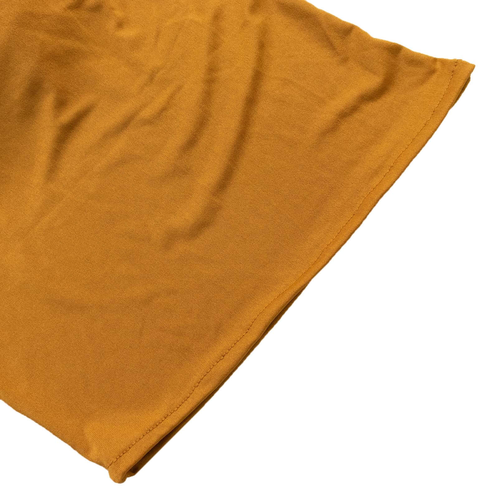 Set of 2 Gold Spandex Half Crescent Moon Backdrop Stand Covers, Custom Fitted Wedding Arch Cover for Curved Arbor Flower Balloon Frame - Bell Racket Store