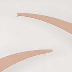 Set of 2 Nude Spandex Half Crescent Moon Backdrop Stand Covers, Custom Fitted Wedding Arch Cover for Curved Arbor Flower Balloon Frame - Bell Racket Store