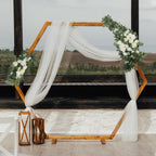 Set of 2 Silk Rose Floral Swag Wedding Arch Flowers in White with Eucalyptus Leaves, Large Artificial Flower Arrangement Garlands - 24",42" - Bell Racket Store