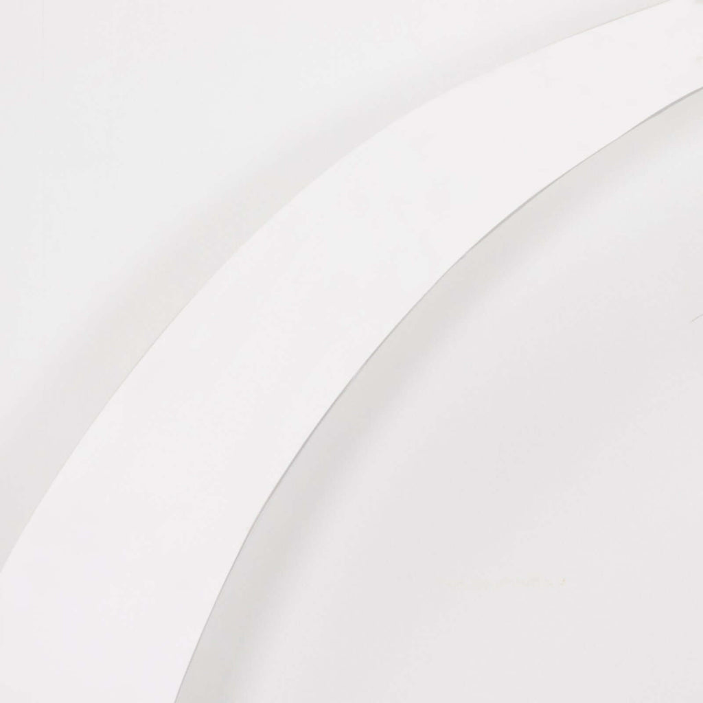 Set of 2 White Spandex Half Crescent Moon Backdrop Stand Covers, Custom Fitted Wedding Arch Cover for Curved Arbor Flower Balloon Frame - Bell Racket Store