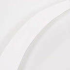 Set of 2 White Spandex Half Crescent Moon Backdrop Stand Covers, Custom Fitted Wedding Arch Cover for Curved Arbor Flower Balloon Frame - Bell Racket Store