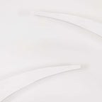 Set of 2 White Spandex Half Crescent Moon Backdrop Stand Covers, Custom Fitted Wedding Arch Cover for Curved Arbor Flower Balloon Frame - Bell Racket Store