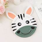 Set of 25 Paper 7" Round Plates Assorted Animal Print - Appetizer Dessert Party Plates for Themed Events - Bell Racket Store