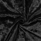 Set of 3 Black Crushed Velvet Chiara Backdrop Stand Covers For Round Top Wedding Arches - 5ft, 6ft, 7ft - Bell Racket Store