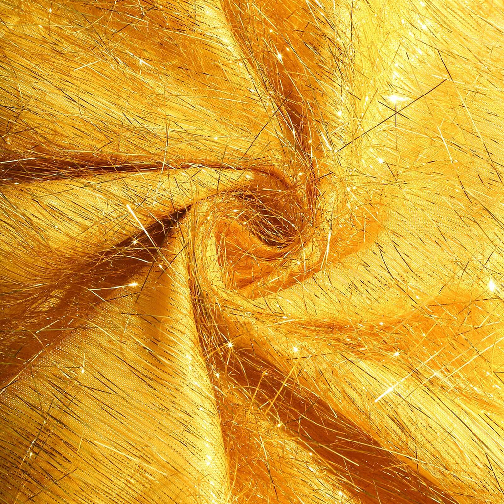 Set of 3 Gold Metallic Fringe Chiara Wedding Arch Covers, Fitted Covers For Round Top Backdrop Stands - 5ft, 6ft, 7ft - Bell Racket Store