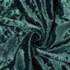 Set of 3 Hunter Emerald Green Crushed Velvet Chiara Backdrop Stand Covers For Round Top Wedding Arches - 5ft, 6ft, 7ft - Bell Racket Store