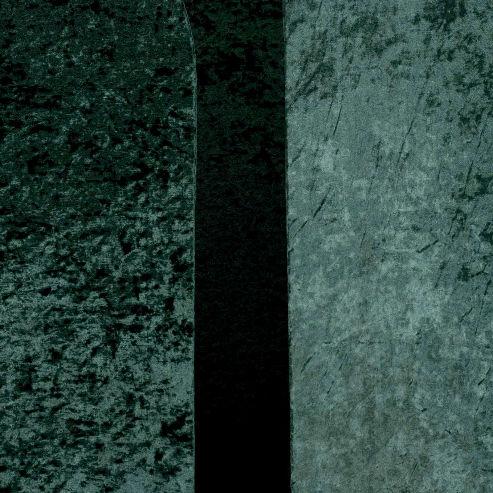 Set of 3 Hunter Emerald Green Crushed Velvet Chiara Backdrop Stand Covers For Round Top Wedding Arches - 5ft, 6ft, 7ft - Bell Racket Store