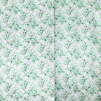 Set of 3 White Green Satin Chiara Wedding Arch Covers With Eucalyptus Leaves Print, Fitted Covers For Round Top Backdrop Stands - 5ft,6ft,7ft - Bell Racket Store