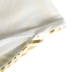 Set Of 4 18" White Gold Foil Geometric Print Throw Pillow Covers, Velvet Square Sofa Cushion Covers - Bell Racket Store