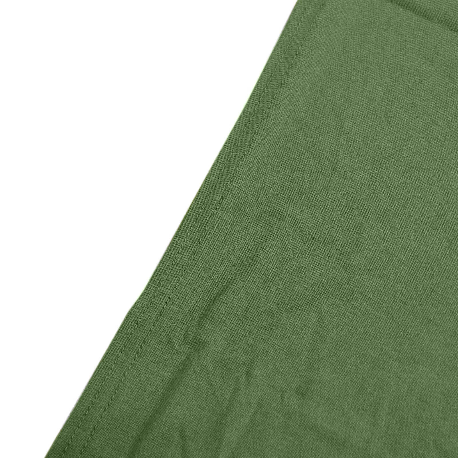 Set of 4 Matte Olive Green Spandex Half Moon Chiara Backdrop Stand Covers, Custom Fitted Wedding Arch Covers - 2.5ft,5ft,6ft,7ft - Bell Racket Store