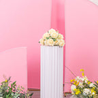 Set of 4 Matte Pink Spandex Half Moon Chiara Backdrop Stand Covers, Custom Fitted Wedding Arch Covers - 2.5ft,5ft,6ft,7ft - Bell Racket Store