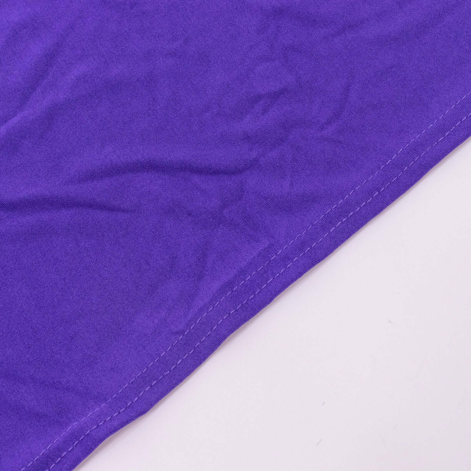 Set of 4 Matte Purple Spandex Half Moon Chiara Backdrop Stand Covers, Custom Fitted Wedding Arch Covers - 2.5ft,5ft,6ft,7ft - Bell Racket Store