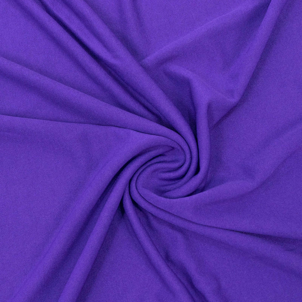 Set of 4 Matte Purple Spandex Half Moon Chiara Backdrop Stand Covers, Custom Fitted Wedding Arch Covers - 2.5ft,5ft,6ft,7ft - Bell Racket Store