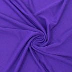 Set of 4 Matte Purple Spandex Half Moon Chiara Backdrop Stand Covers, Custom Fitted Wedding Arch Covers - 2.5ft,5ft,6ft,7ft - Bell Racket Store