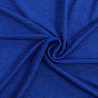 Set of 4 Matte Royal Blue Spandex Half Moon Chiara Backdrop Stand Covers, Custom Fitted Wedding Arch Covers - 2.5ft,5ft,6ft,7ft - Bell Racket Store