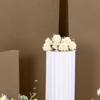 Set of 4 Matte Taupe Spandex Half Moon Chiara Backdrop Stand Covers, Custom Fitted Wedding Arch Covers - 2.5ft,5ft,6ft,7ft - Bell Racket Store