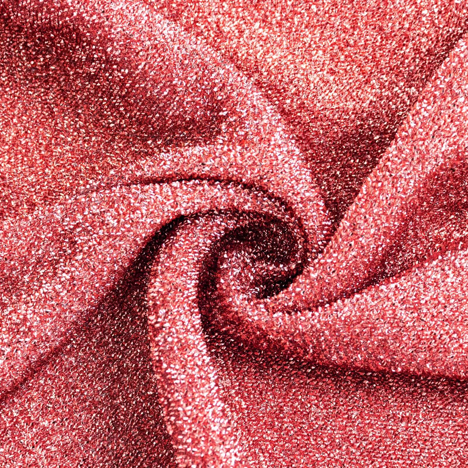 Set of 4 Rose Gold Chiara Wedding Arch Covers Shimmer Tinsel Finish, Fitted Covers For Half Moon Backdrop Stands - 2.5ft, 5ft, 6ft, 7ft - Bell Racket Store