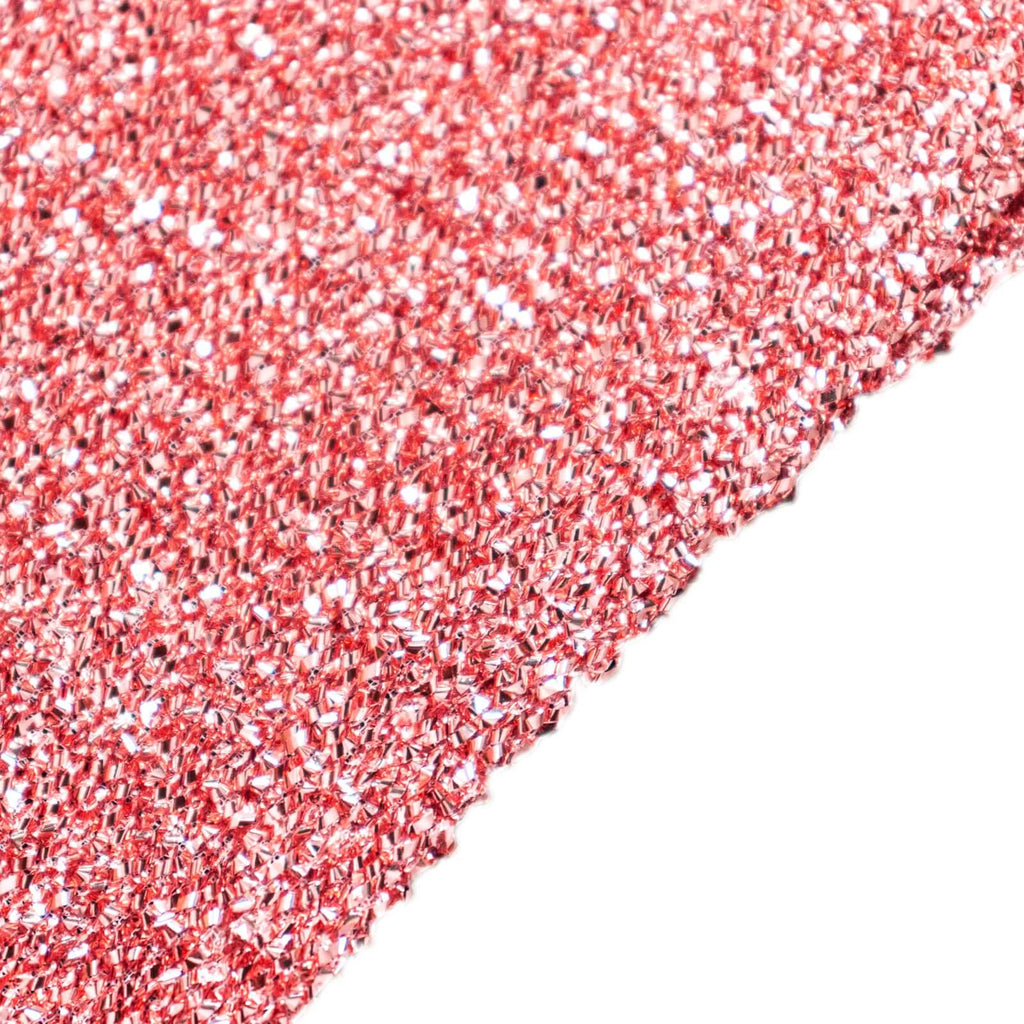 Set of 4 Rose Gold Chiara Wedding Arch Covers Shimmer Tinsel Finish, Fitted Covers For Half Moon Backdrop Stands - 2.5ft, 5ft, 6ft, 7ft - Bell Racket Store