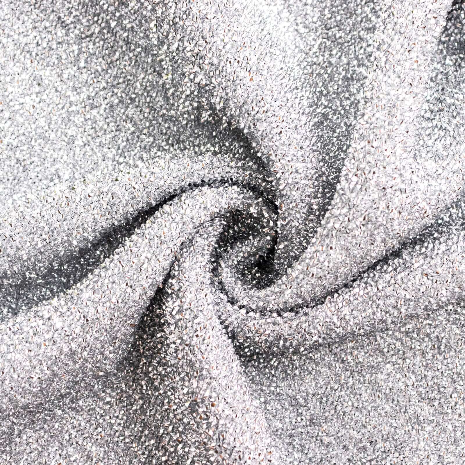 Set of 4 Silver Chiara Wedding Arch Covers Shimmer Tinsel Finish, Fitted Covers For Half Moon Backdrop Stands - 2.5ft, 5ft, 6ft, 7ft - Bell Racket Store