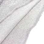 Set of 4 Silver Chiara Wedding Arch Covers Shimmer Tinsel Finish, Fitted Covers For Half Moon Backdrop Stands - 2.5ft, 5ft, 6ft, 7ft - Bell Racket Store