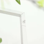 Set of 4 Wedding Arches Slim White Metal Rectangular Design Backdrop Stands - Floral Display Frames 3.6ft - 6.5ft - Bell Racket Store