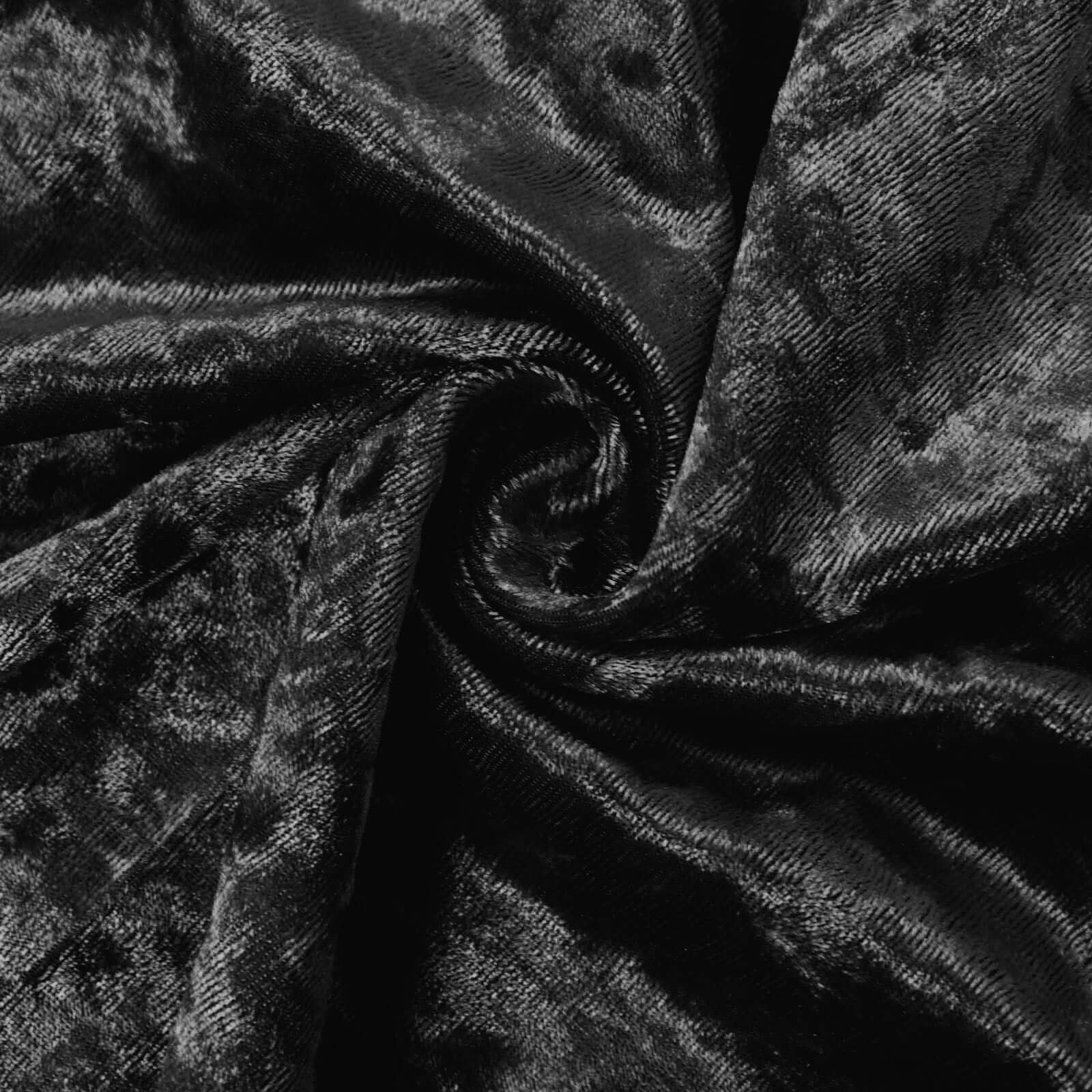 Set of 5 Black Crushed Velvet Cylinder Pedestal Stand Covers, Premium Pillar Prop Covers - Bell Racket Store