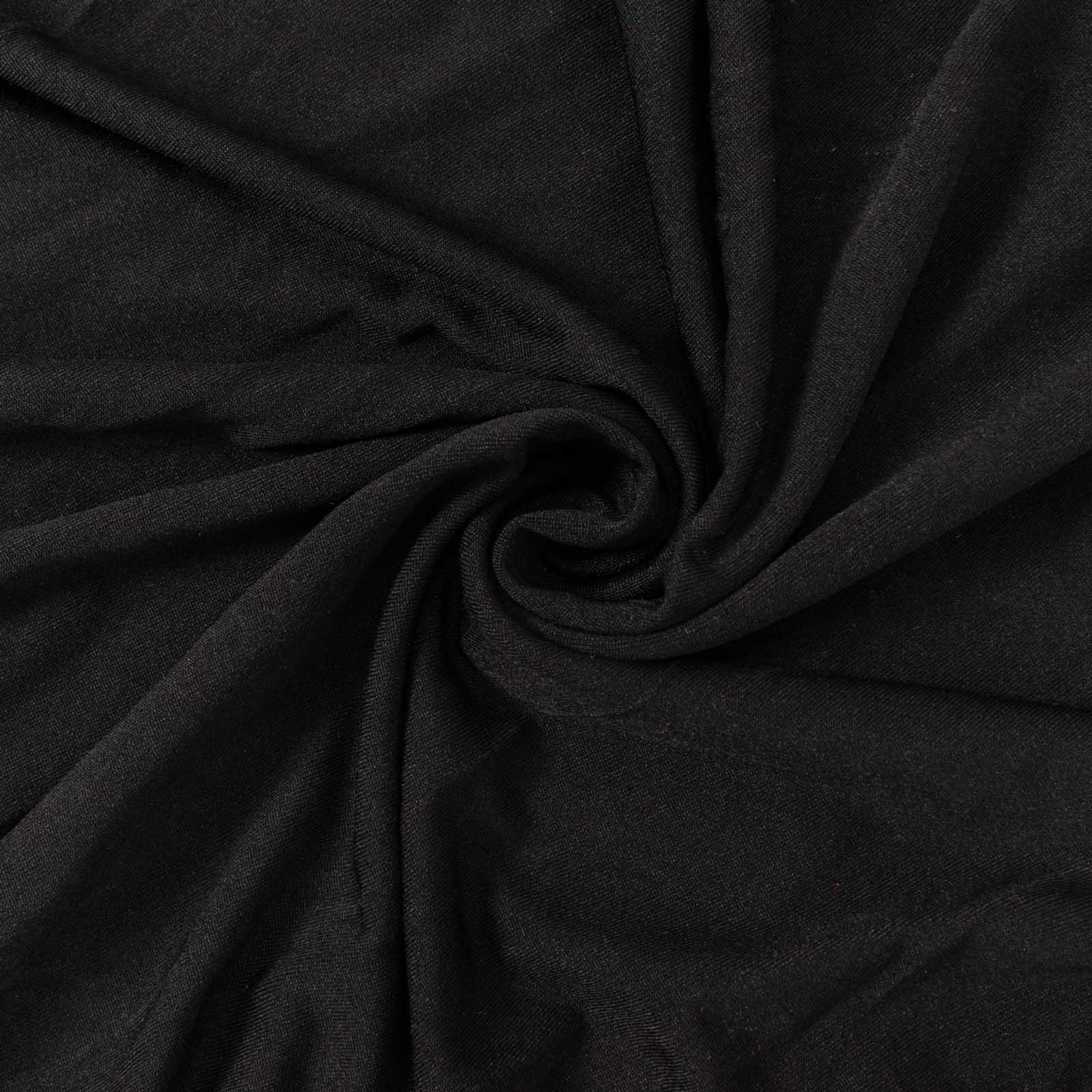 Set of 5 Black Spandex Rectangle Pedestal Stand Covers, Stretchable Pillar Prop Covers - 160 GSM - Bell Racket Store